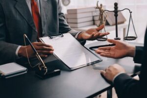 Best MCA lawyer consulting with client